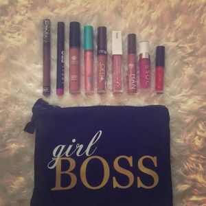 HIGH END  Lipstick lot with ‘BOSS GiRL ‘ bag
